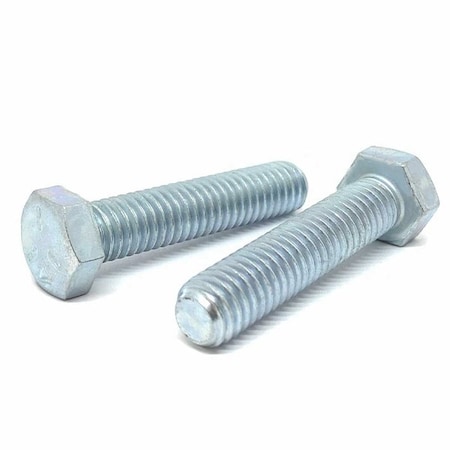 Boltsandnuts.Com Grade 5, 3/8"-16 Hex Head Tap Bolt, Zinc Plated Steel, 2 in L, 25 PK 37C200HTB5Z/FT-25